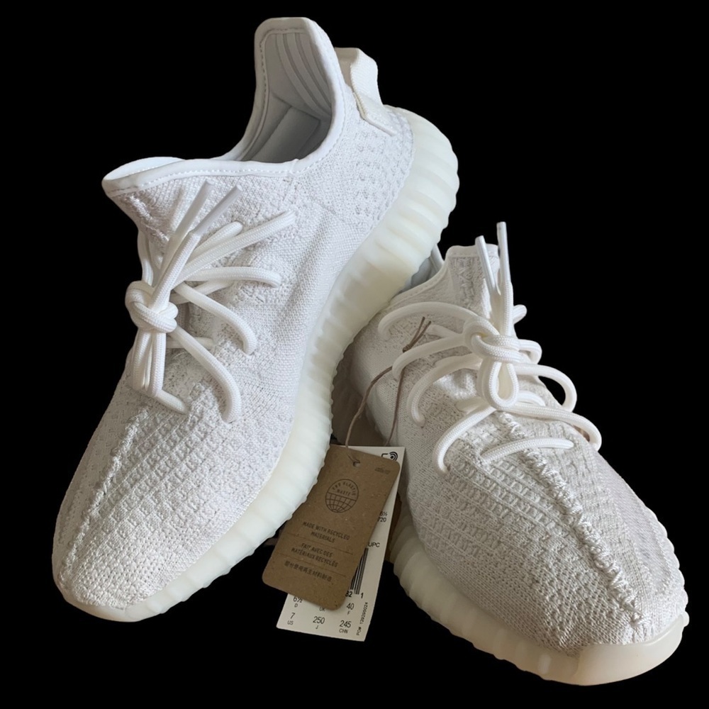 YEEZY BOOST Adidas 350 V2 Sneakers Shoes BONE Men’s size 7 Women’s size 8.5 - Picture 3 of 15